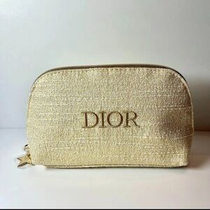 Dior Shimmering Gold Cosmetic Bag